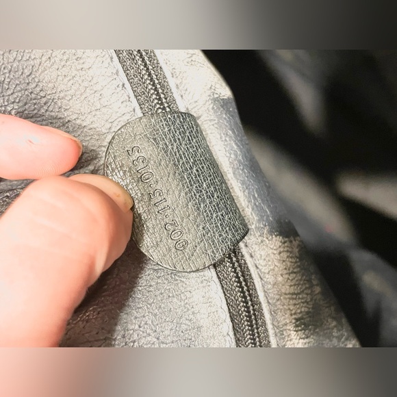 NWT GUCCI Vintage Navy GG Monogram Large Tall Travel Tote Leather Canvas Bag 90s - Picture 7 of 9